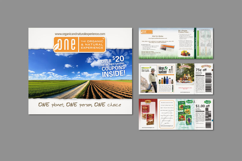 Organic and Natural Experience coupon book design